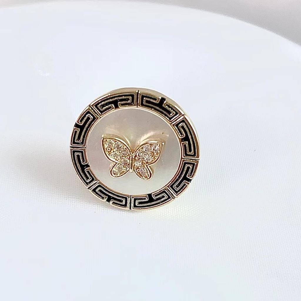 Magnetic Buckle Natural Fritillary Butterfly Brooch Breaks Cocoon Into Butterfly Night Boat With The Same Female Fritillary High-End Temperament West