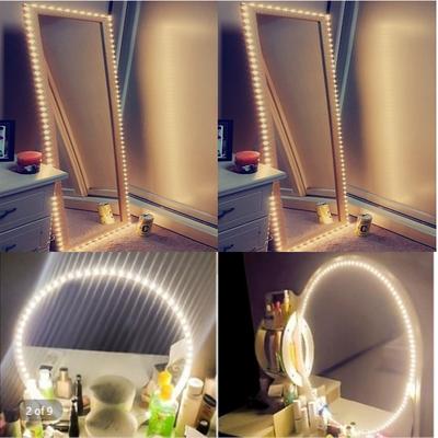 USB Lamp with DIY Makeup Mirror Lamp 5V LED Flexible Tape USB Cable Powered Mirror Lamp Party Indoor Decoration
