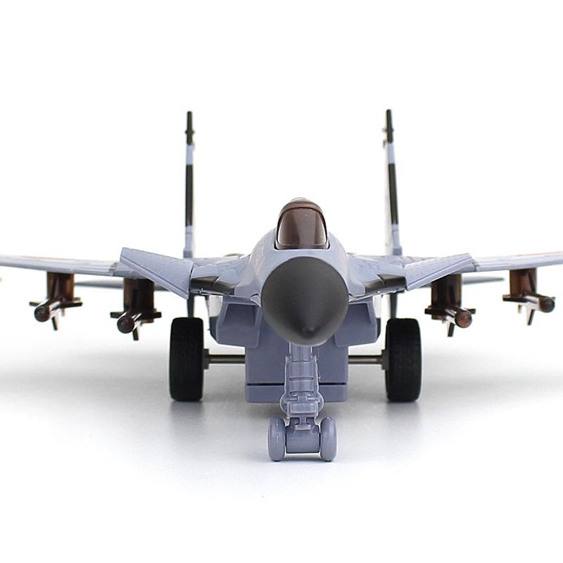 1/89 J-15 Kampfjet Legierung Kampfjet Modell Akustooptisch Rückstellkraft Luftfahrt Flugzeugmodell Spielzeug Schmuck Geschenke