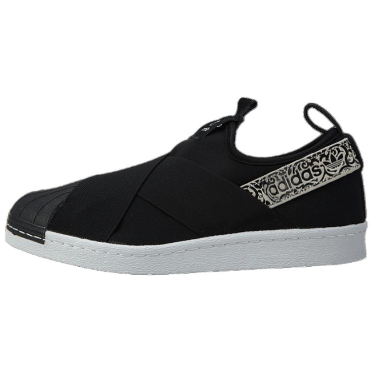 Adidas Superstar Slip On Core Black Women Sneakers White BY9142 36⅔