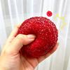 Miękka zabawka squishy w kształcie jagody woskowej, Przenośna piłeczka do ściskania łagodząca stres, Idealna dekoracja biurka, Zabawka fidget łagodząca lęk
