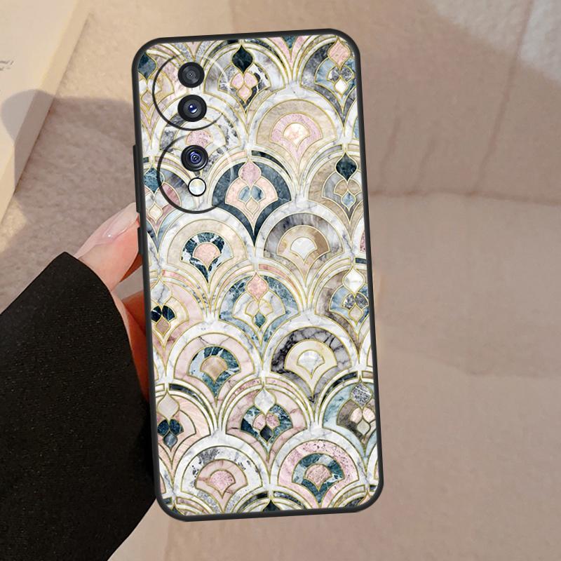 Gedämpfte Marokkanische Mosaikfliesen Für Honor Magic 7 Lite 6 5 V5 Hülle Für Honor 400 200 Pro 90 70 50 X8a X8b X9a X9b X9c Abdeckung