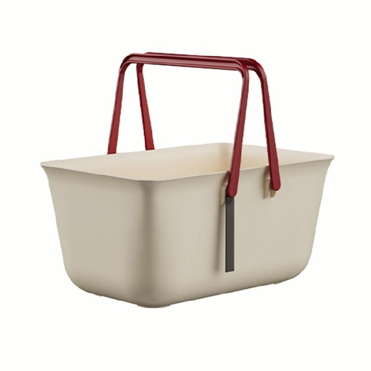 Bathroom Organizer With Handle Ventilated Portable Storage Basket For Shower Accessories Bath Essential Container