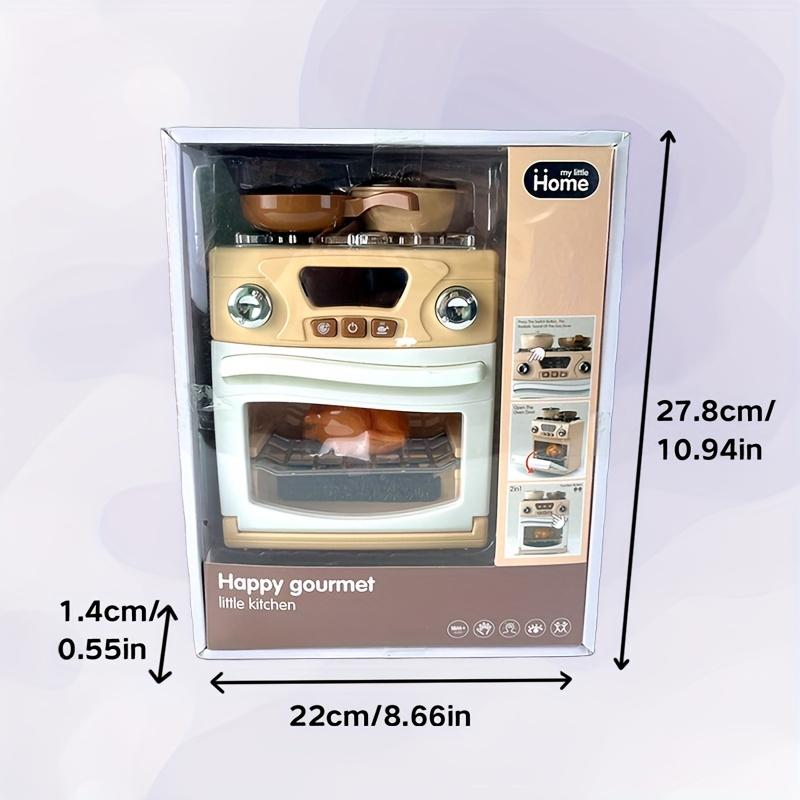 Set da cucina giocattolo per bambini Include Forno, Padella, Coperchio, Pentola per zuppe, Piastra, Fornello per pollo arrosto Giocattolo divertente per cucinare per bambini dai 3 anni in su, Cucina per bambini