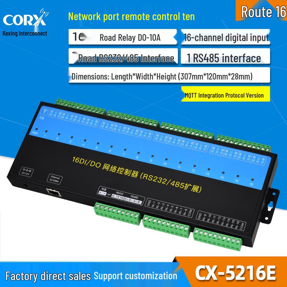 TCP/IP Modbus Network IO Relay Controller with 485 Support