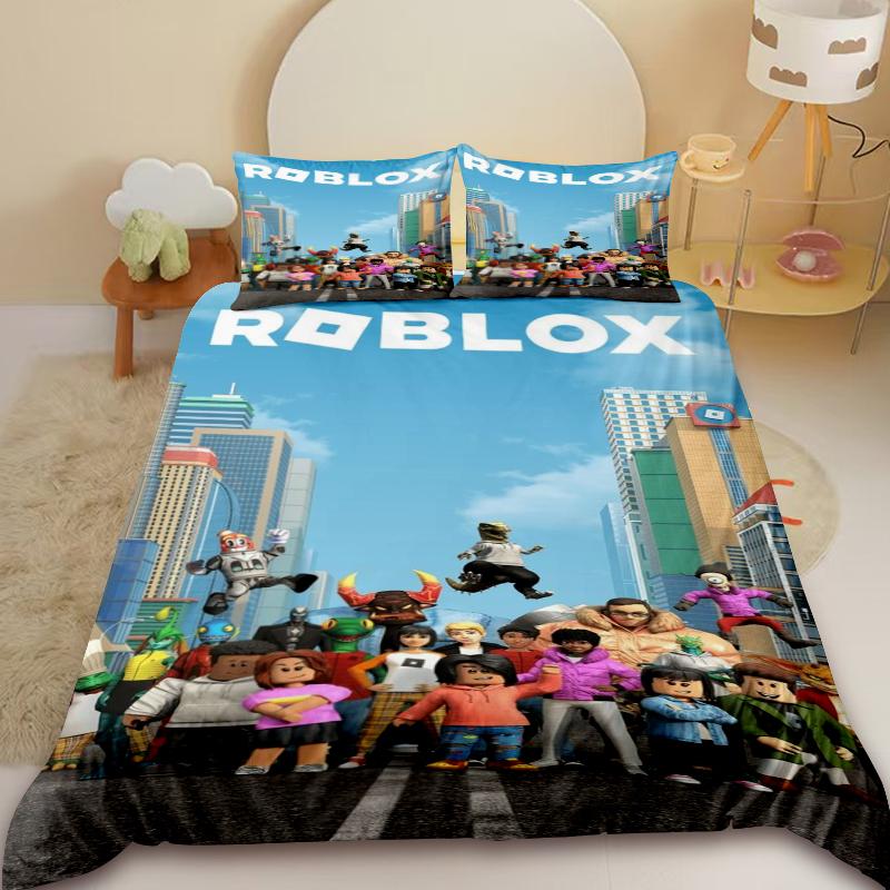 Roblox Game Duvet Cover Cartoon Children Bedding Set Comforter Cover Soft Bedroom Dormitory Home Decor Gifts