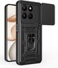Armor Case For Honor 600 Lite 400 Pro 200 Lite X8D X9D X7D X8C X7C X6D x8b x7c x5c Protective Case with Sliding Camera Cover Ring Shockproof Case