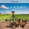 Alarma Solar Infrarroja de 360° Repelente de Animales con Advertencia Sonora y Lumínica y Transmisión de Voz