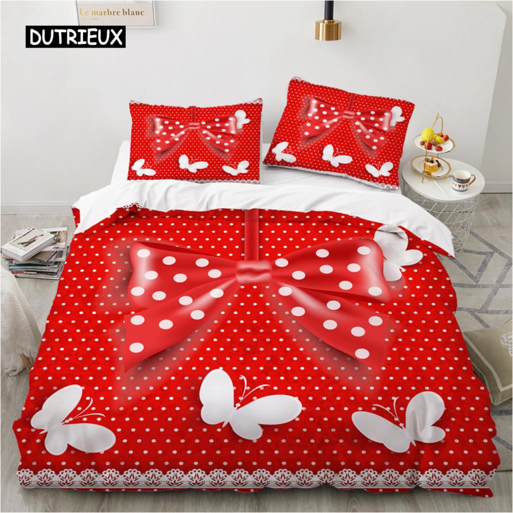 

Роскошный комплект постельного белья 3D Европейский размер Queen King Double Пододеяльник Комплект постельного белья Удобное одеяло/покрывало Комплект постельного белья Bow Pink EU single(135x200cm)