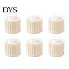Durable ABS Baking Tool Sunflower Pattern Round Mooncake Mold, Hand Press Double Ended Plastic Pastry Mold Tool, Easy Clean Dough Embosser for