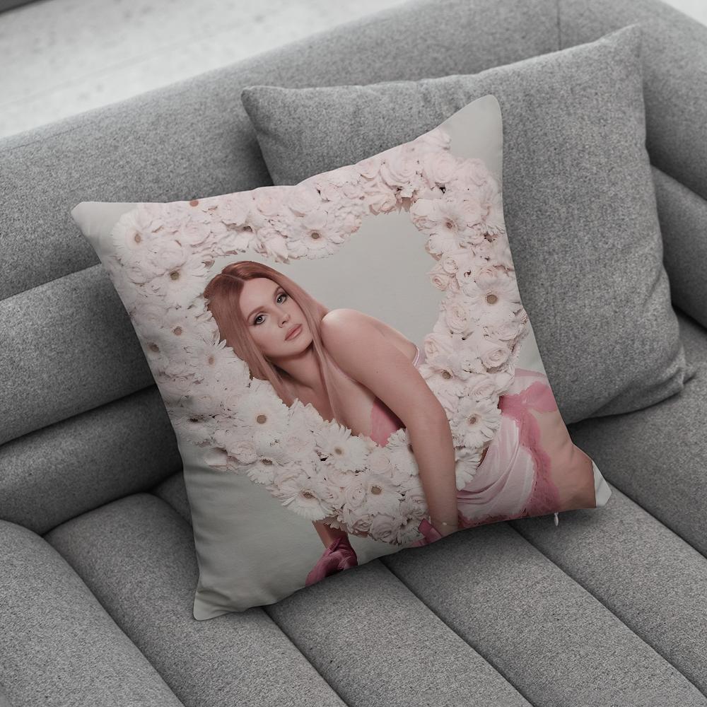 Singer LLana Del Rey Pillow Case Soft Cushion Cases for Farmhouse Sofa Decor Home Decorations and Protector