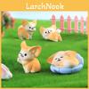 Adorable Resin Fennec Fox Figurines Set Of 13 Miniature Cartoon Animal Decorations