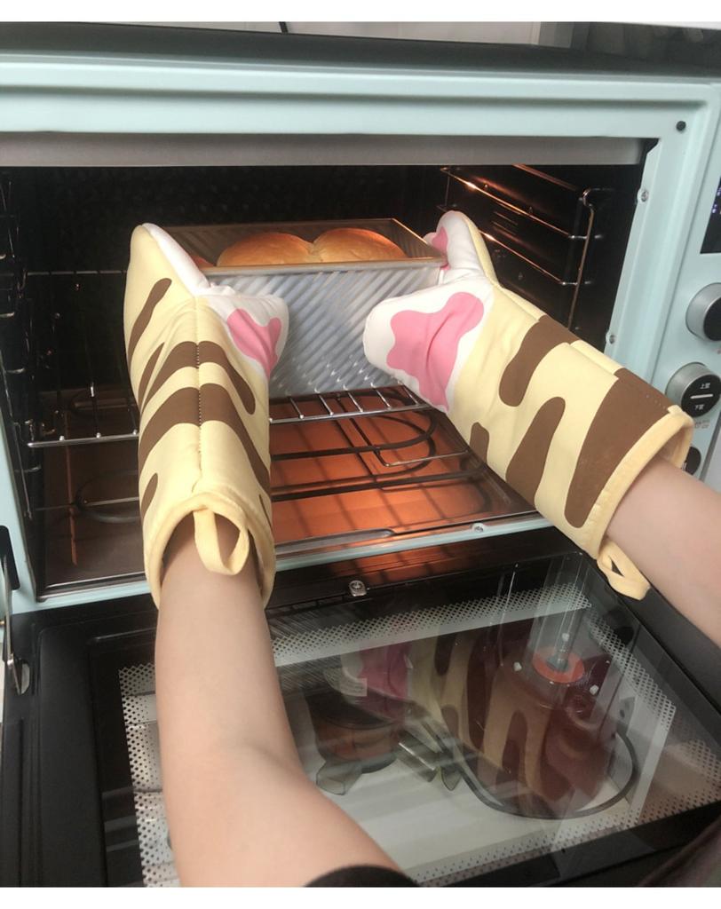 Popular Cat Claw Cotton Oven Gloves Heat Insulation Gloves Microwave Oven Anti-Scalding Gloves