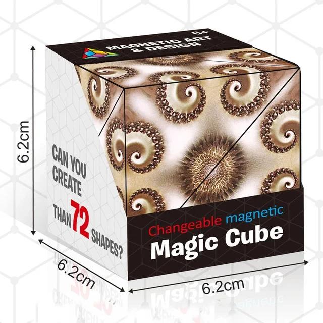 2024 Infinite magnetic cube 3D three-dimensional geometric cube children's thinking exercise educational toys