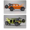 1/32 Scale Wrangler 4X4 Toy Car Models Alloy Diecast 6 Doors Opened Sound Light Pull Back Scale Model Cars Toys Holiday Gifts