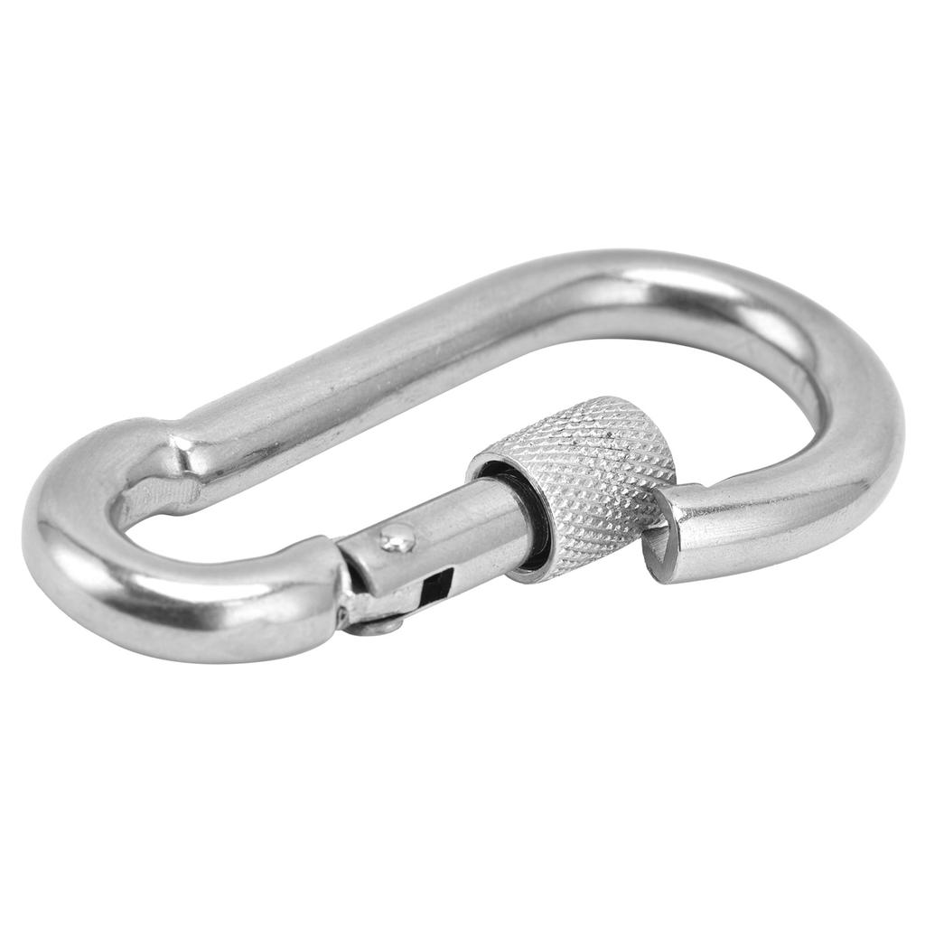 Carabiner Hook Heavy Duty and Multifunctional 304 Stainless Steel Spring Locking Carabiner