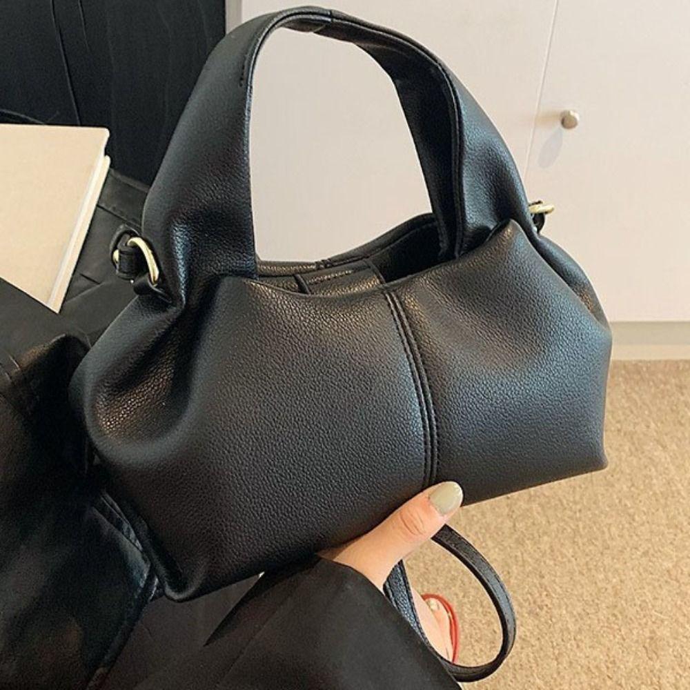 PU Leather Dumpling Shoulder Bag Light Luxury New Design Handbag Fashion Cloud Tote Bag  Gifts