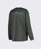 Leijibi [Set] Dry-Cooling Oversized Long-Sleeve Rash Guard + Swimsuit Shorts Set M Dark Gray