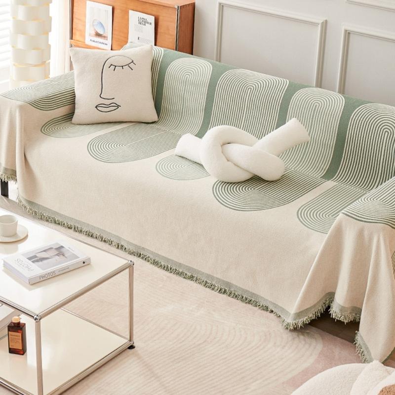 Multi Functional Sofa Throw Sofa Blanket Cover Bed Sheet Geometric Pattern for Home Decor and Outdoor Picnics Carpet