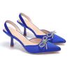 Plus-size pointed-toe high-heeled sandals -  summer new style, high-quality, niche women's shoes, bow tie thin heel sandals
