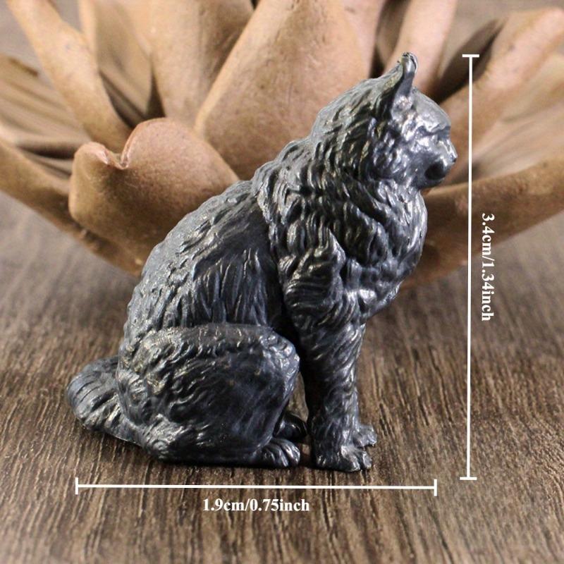 1 Stück Messing Schwarz Maine Coon Puppe Kreativ Klein Handgemacht Literaturspiel Schmuck Büro Schreibtisch Trend Dekoration Handwerk
