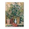 Vintage Paul Cezanne Garden Still Life Terracotta Pots 1890s Art Posters Canvas Painting Wall Prints Picture for Room Home Decor