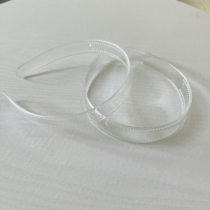 3pcs 8mm/12mm/20mm Clear Plastic Headbands With Teeth Plain Transparent Hairbands for DIY Women Hair Accessories Raw Hair Hoops