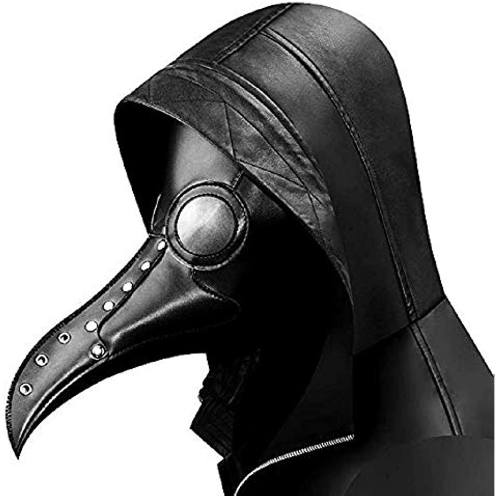 Unique Plague Doctor Mask with Adjustable Straps - Durable & Lightweight for Halloween & Cosplay Events