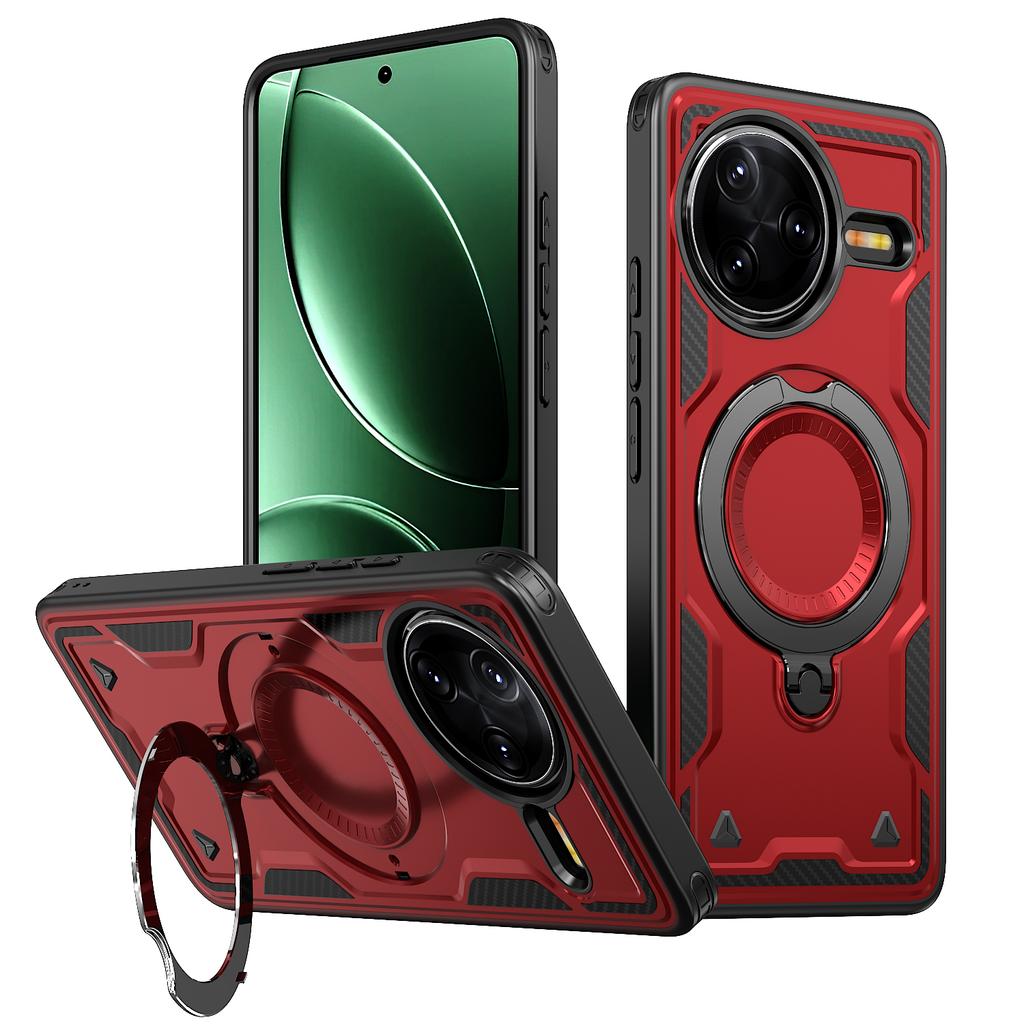 For Magsafe Armor Bracket Case For Xiaomi 14T Pro Redmi K80 Pro POCO F7 X7 Pro Ultra 5G C71 Turbo4 A5 Fold Stand Magnetic Cover