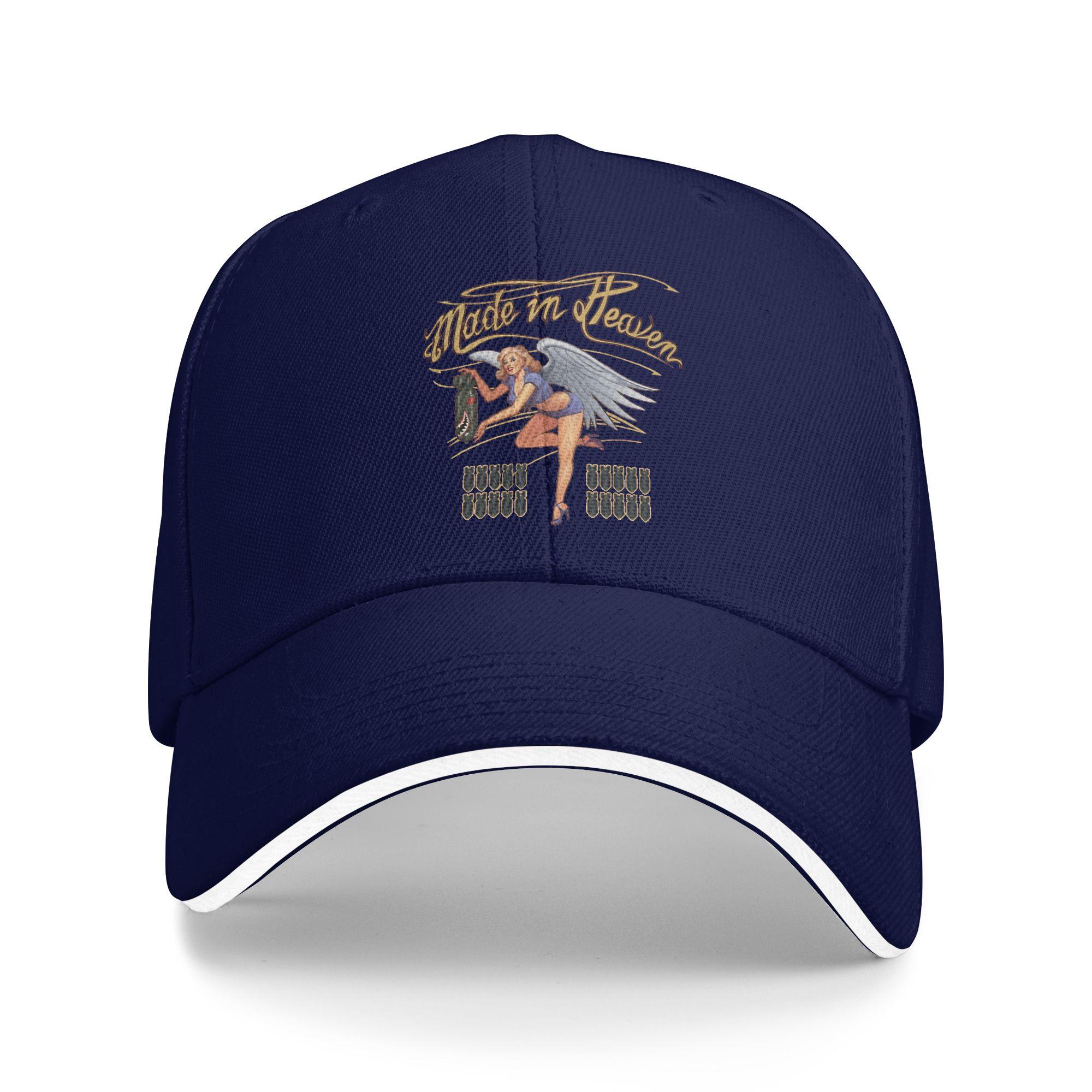 

Summer Casual Baseball Cap Residents Evils Emake Made In Heaven Outdoor Sports Trucker Hat For Men Sun Design Baseball Caps As Picture темно-синього кольору