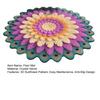 Yousheng Diatomaceous Earth Floor Mat 3D Realistic Rainbow Sunflower Pattern Quick Dry Non-Slip Absorbent Mat