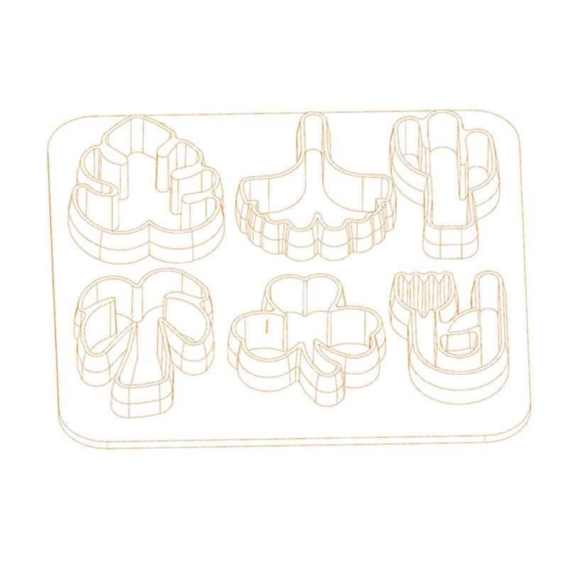 Polymer Cutters DIY Manufacturing Plastic Earrings Clay Cutters Soft Ceramics Mold Adorable Mini Jewelry Clay Cutters