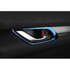 Fit For Mazda CX-5 CX5 2017-2024 Blue Titanium Inner Door Handle Frame Trim 4PCS