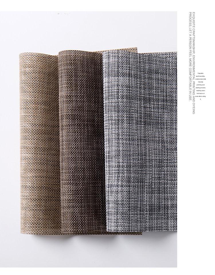 Nordic Japanese Woven Waterproof Heat-Insulating Dining Mat