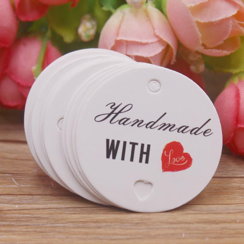 100pcs Kraft Brown /white Gift Tags with 20m Rope Thank You Paper tags for Wedding baby Shower Christmas Label Party Decoration