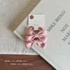2Pcs Korean Version Children Sweet Pink Bow Hair Clip Side Broken Hair BB Clip Princess Style Rubber Band Hair Accessory