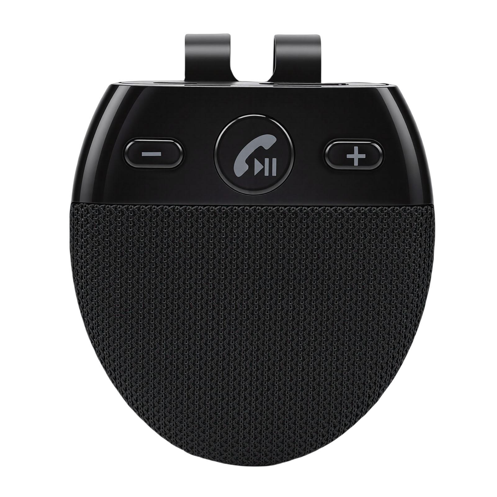 Car Bluetooth Handsfree Kit Voice Prompt Wireless Handsfree Talking Phone with Visor Clip