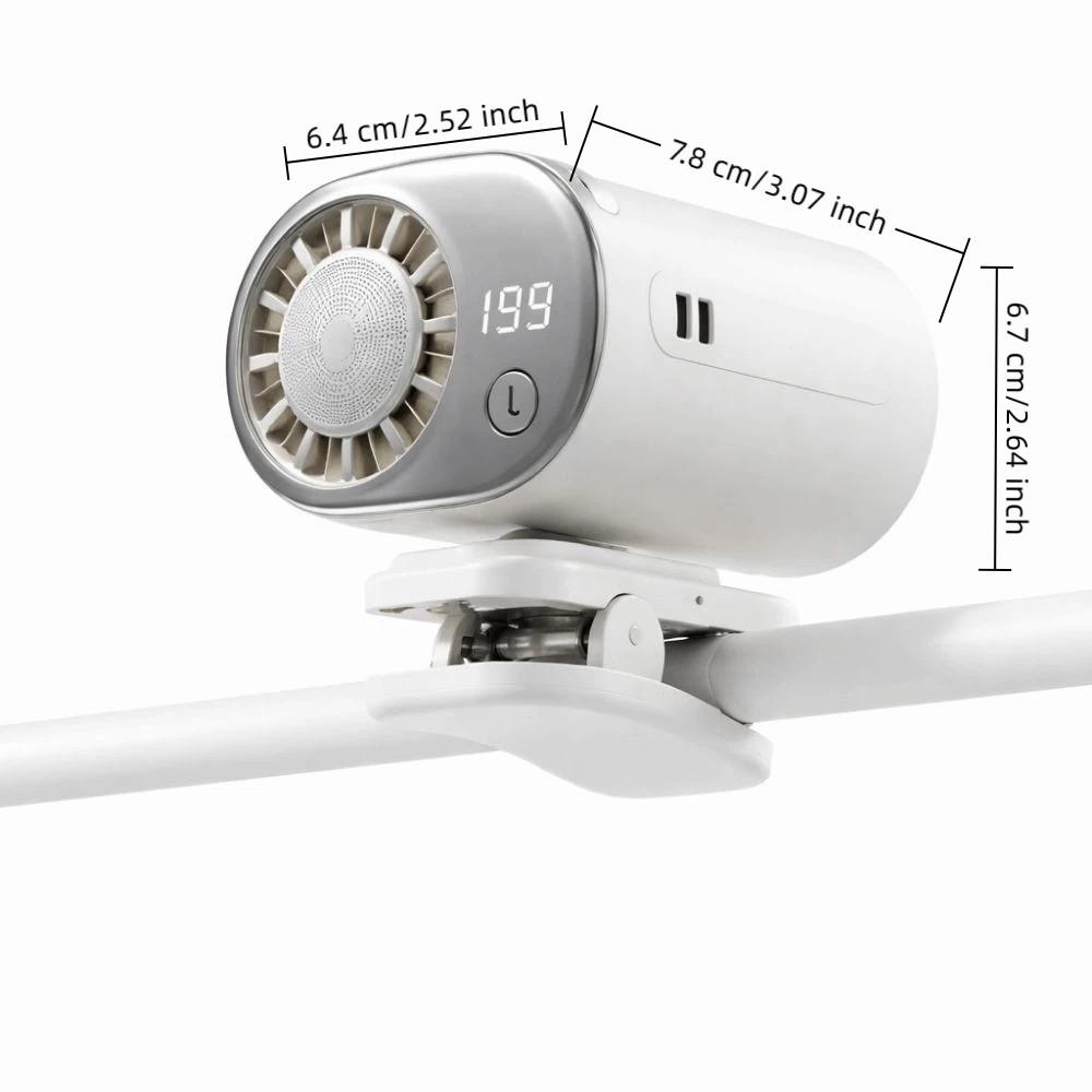 Ice Compress Cooling Mini Electric Fan 199 Speeds Adjustable Clip on Fan Gifts Cooling Fan  Desktop
