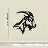 Metal Goat Head Wall Art Long Horns Farmhouse Decor Gift Rustic Home Carnival Birthday
