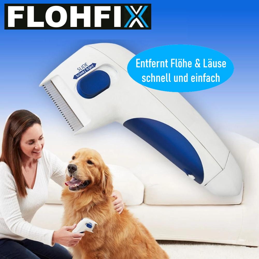 FLOHFIX pieptene electric pentru păduchi pieptene pentru ouă de păduchi pieptene pentru purici câini pisici copii pieptene pentru păduchi