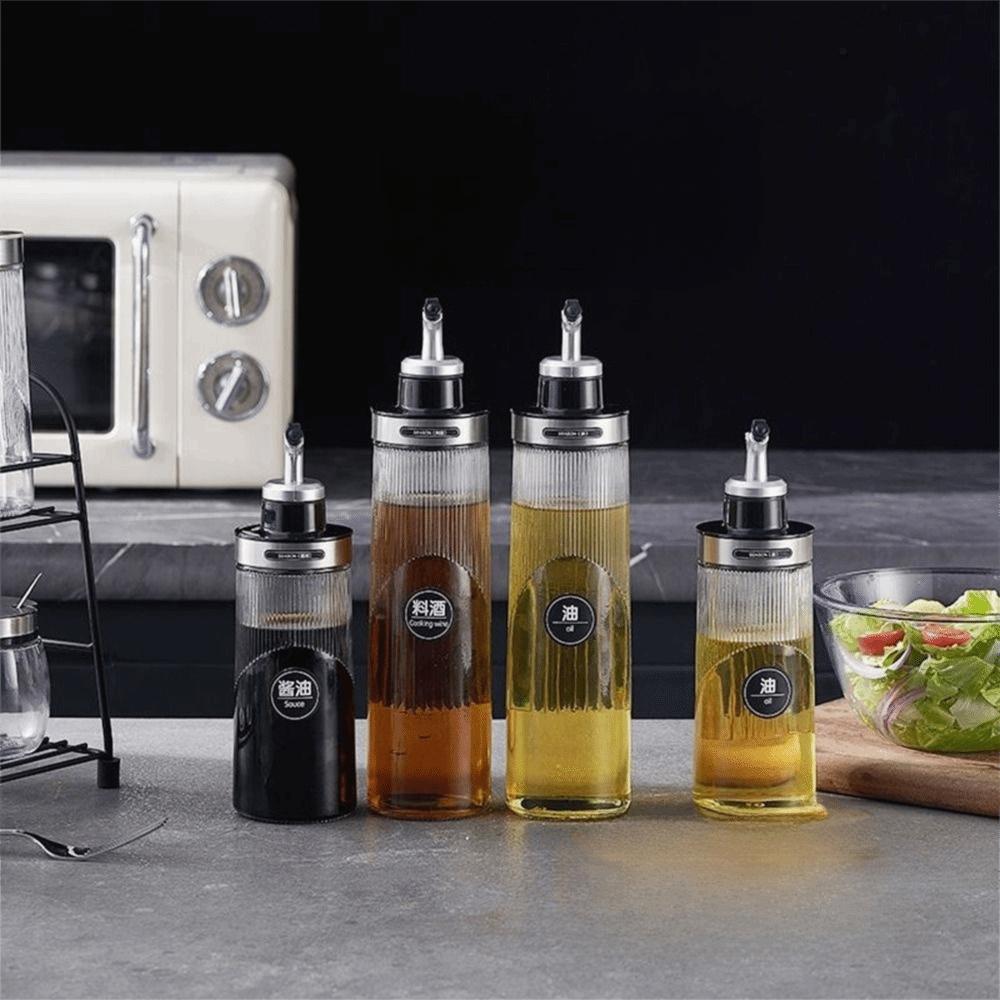 Leak Proof Cooking Oil Pot No-drip Pourers Olive Oil Dispenser Liquid Seasoning Bottle  Restaurant