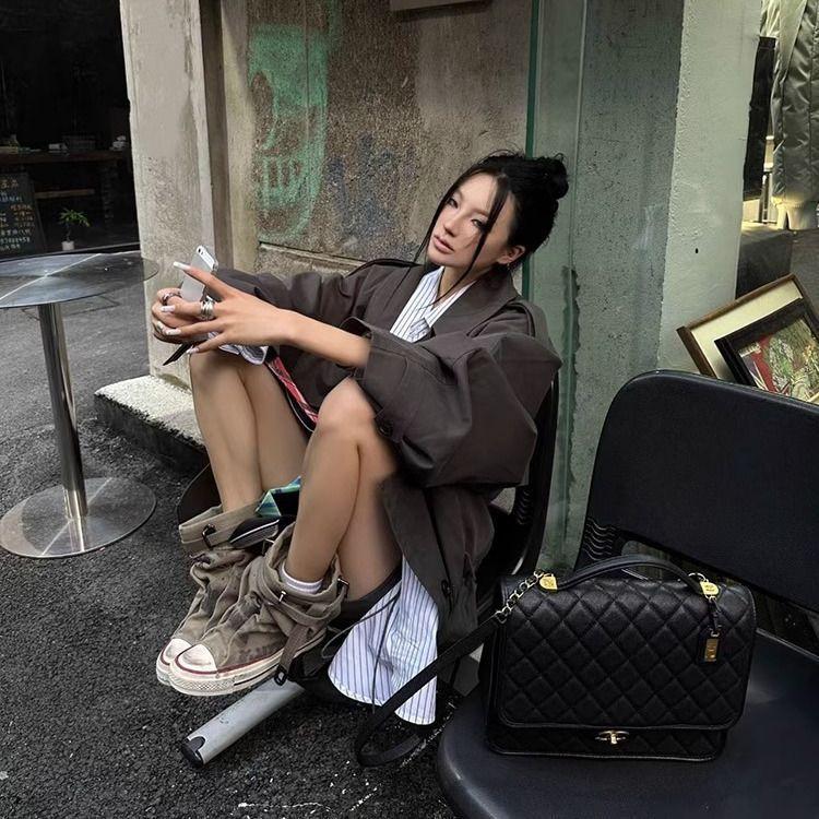 

инс трендовые граффити старые парусиновые ботинки женские 2025 новый нишевый дизайн плиссированные ботинки-чулки ботинки средней высоты кеды 40 хаки