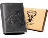 Men's Leather Wallet N4-CHM-HORSE BLACK