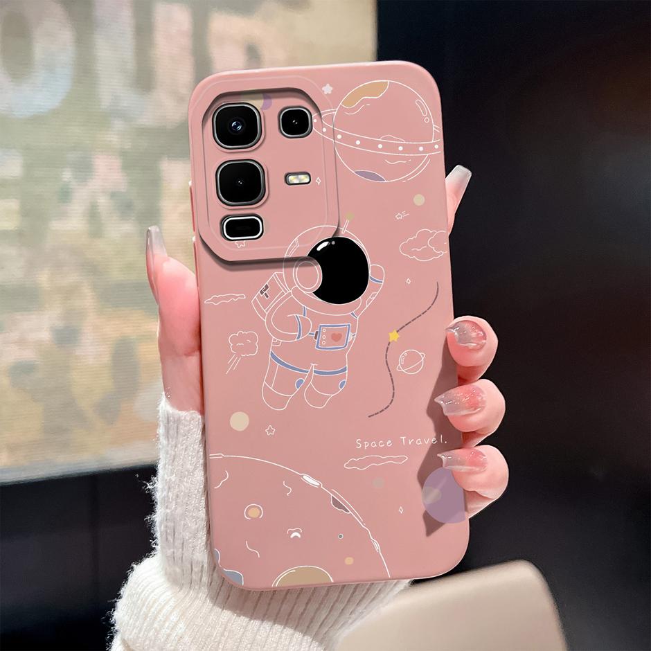 Case For Infinix Note 50 Pro Plus 50x 50s 4G 5G Cute Dinosaur Cartoon Design Shockproof Soft Silicone Bumper Back Cover Fundas