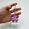 Creative Crocheted Little Ghost Hand Woven Pendants Halloween Decoration Handmade Yarn Crochet Bag Key Pendant Gift Home Decor