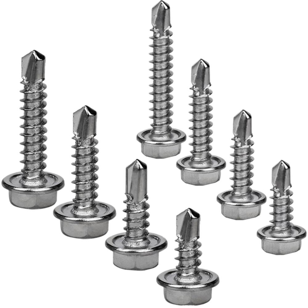 200pcs Flat Head Self-tapping Screws Cross Head Hardware Fastener Sheet Metal Screws  Wood