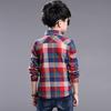 Frühling Baumwolle Kinder Kleidung Mode Casual Hübsches Hemd für Kinder Blusen Jungen Plaid Langarm Kleid Shirts