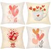 Heart-Shaped Pillows For Home Decor Valentine's Style Polyester pillowcase, sofa decorative cushion cov Headboard Pillow
