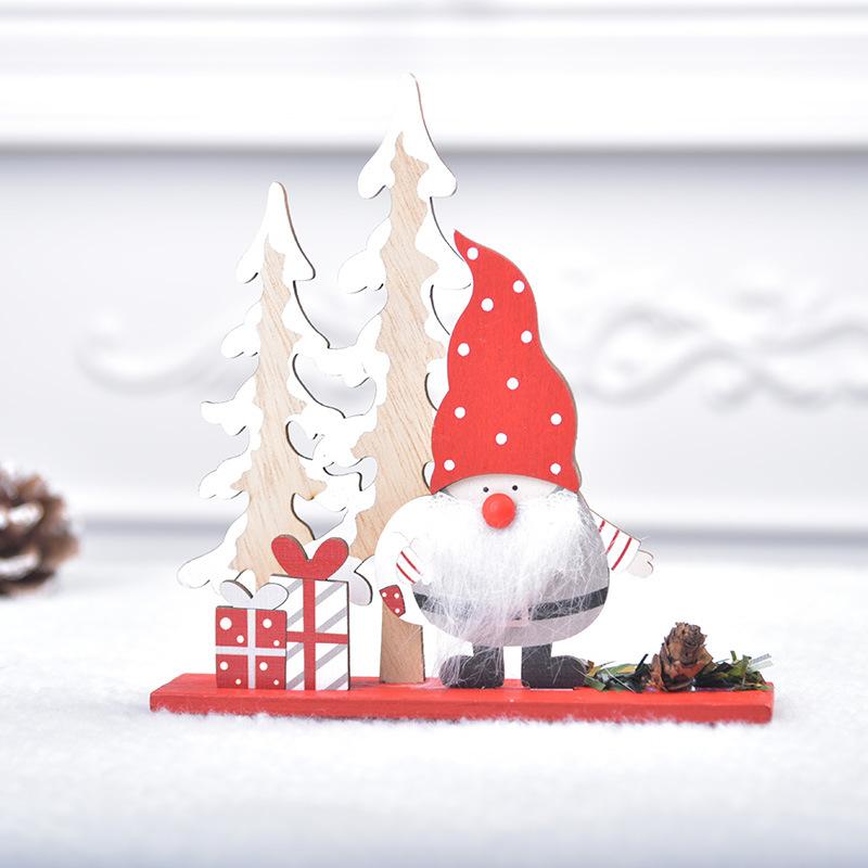 Christmas Decorations, Christmas, Wooden, Forest, Elderly, Desktop Ornaments, Christmas Assembly, Small Gifts, Window Display