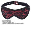 Lace BDSM Blindfold with Adjustable Strap Red Black Eye Mask for Sensory Deprivation Soft Inner Lining Intimate Accessory for Couples Role Play